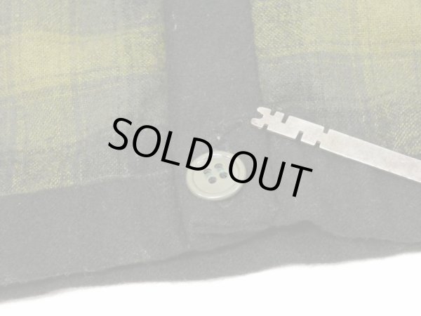 画像6: 60s Pendleton OMBRE SHADOW CHECK WOOL CARDIGAN (6)