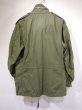 画像2: 60s US AIR FORCE USAF M-65 COTTON SATEEN OG-107 FIELD JACKET 2nd TYPE ALUMINUM ZIPPER M-R (2)