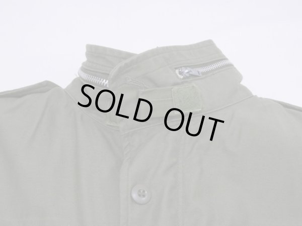 画像4: 60s US AIR FORCE USAF M-65 COTTON SATEEN OG-107 FIELD JACKET 2nd TYPE ALUMINUM ZIPPER M-R (4)