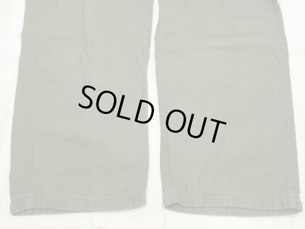 画像7: 60s '66 US ARMY OG-107 UTILITY BAKER PANTS  34×33 (7)