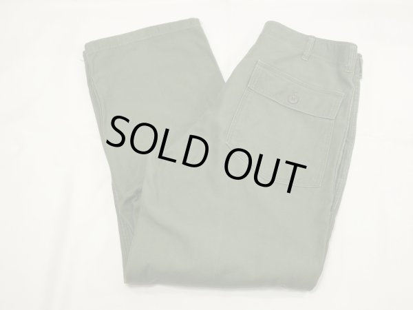 画像3: 60s '66 US ARMY OG-107 UTILITY BAKER PANTS  34×33 (3)