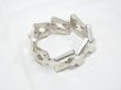 画像2: EURO VINTAGE GEOMETRIC DESIGN SILVER BRACELET (2)