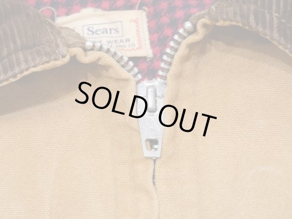 画像5: 50s 60s Sears FULL ZIP DUCK CHORE JACKET COVERALL (5)