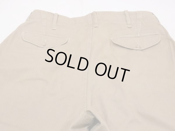 画像12: 40s US MARINE CORPS USMC CHINO TROUSERS PANTS with FLAP POCKET 2 (12)