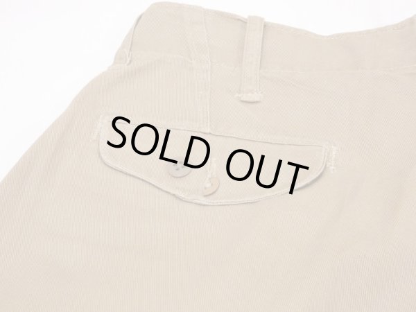 画像13: 40s US MARINE CORPS USMC CHINO TROUSERS PANTS with FLAP POCKET 2 (13)