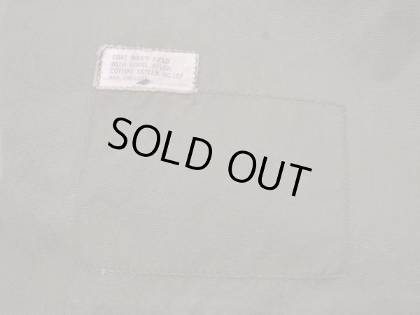 画像15: 60s '65 US ARMY M-65 COTTON SATEEN OG-107 FIELD JACKET 1ST TYPE ALUMINUM ZIPPER S-S (15)