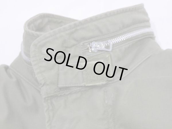 画像4: 60s '65 US ARMY M-65 COTTON SATEEN OG-107 FIELD JACKET 1ST TYPE ALUMINUM ZIPPER S-S (4)