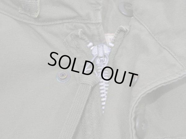 画像5: 60s '65 US ARMY M-65 COTTON SATEEN OG-107 FIELD JACKET 1ST TYPE ALUMINUM ZIPPER S-S (5)