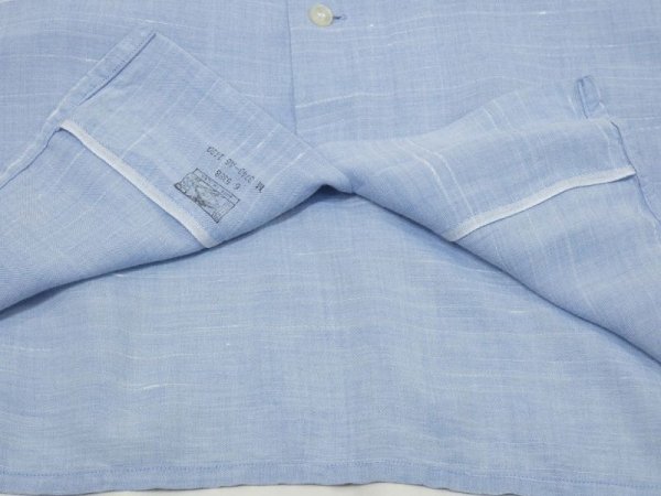 画像7: 60s Manhattan SAX RAYON BORDER NEP OPEN COLLAR SHIRT  (7)
