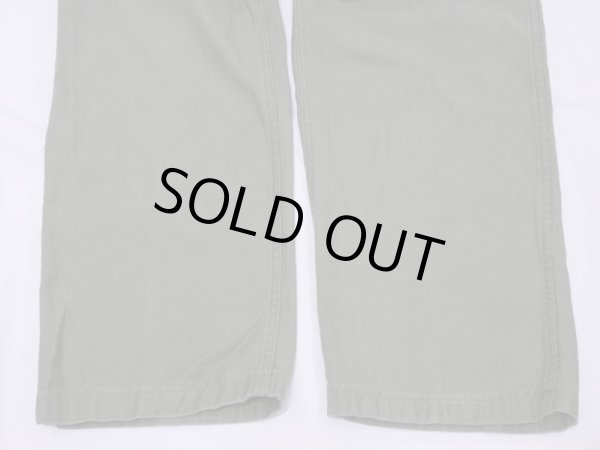 画像7: 60s 1966 US ARMY OG-107 UTILITY BAKER PANTS  34×33  (7)