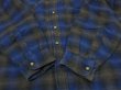 画像8: 80s 90s TWONCRAFT OMBRE SHADOW CHECK QUILTING FLANNEL  SHIRT  (8)