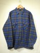 画像1: 80s 90s TWONCRAFT OMBRE SHADOW CHECK QUILTING FLANNEL  SHIRT  (1)