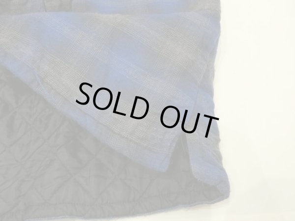 画像7: 80s 90s TWONCRAFT OMBRE SHADOW CHECK QUILTING FLANNEL  SHIRT  (7)