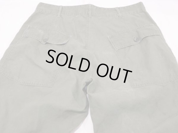 画像10: 60s US ARMY PX CIVILIAN COTTON POPLIN UTILITY BAKER PANTS (10)
