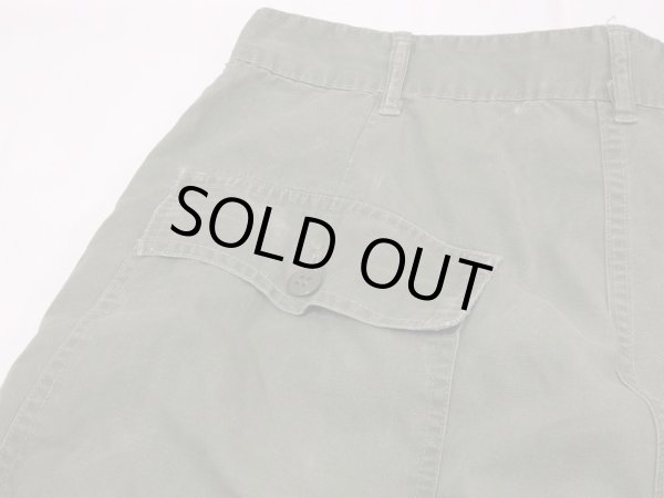 画像11: 60s US ARMY PX CIVILIAN COTTON POPLIN UTILITY BAKER PANTS (11)