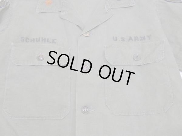 画像5: 60s US ARMY TROOPER PX CIVILIAN COTTON POPLIN UTILITY SHIRT with FULL PATCH (5)