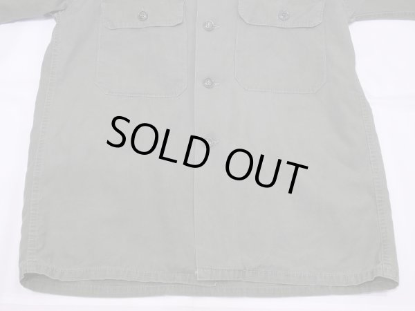 画像7: 60s US ARMY TROOPER PX CIVILIAN COTTON POPLIN UTILITY SHIRT with FULL PATCH (7)