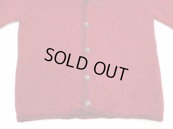 画像5: 50s Pendleton WINE RED × BORDEAUX  WOOL CARDIGAN (5)