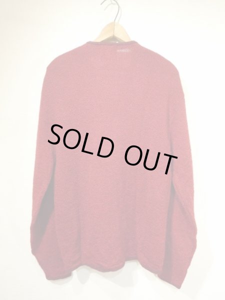 画像2: 50s Pendleton WINE RED × BORDEAUX  WOOL CARDIGAN (2)