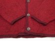 画像6: 50s Pendleton WINE RED × BORDEAUX  WOOL CARDIGAN (6)