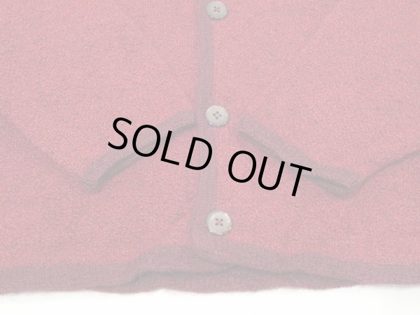 画像6: 50s Pendleton WINE RED × BORDEAUX  WOOL CARDIGAN (6)