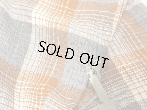 画像9: 50s PENNEY'S TOWNCRAFT GRADATION OMBRE CHECK OPEN COLLAR RAYON SHIRT  (9)