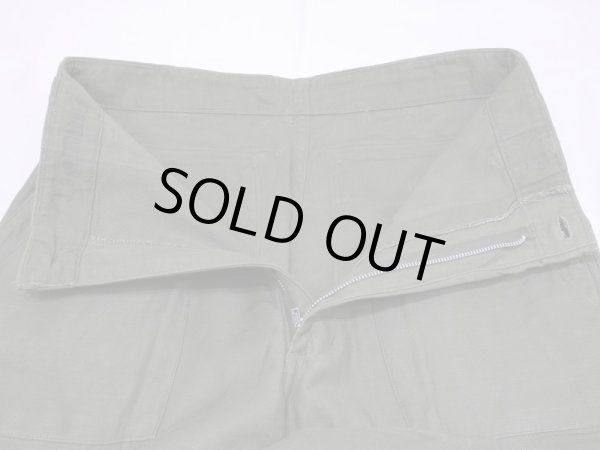画像6: 60s '68 US ARMY OG-107 UTILITY BAKER PANTS with ALUMINUM ZIPPER (6)