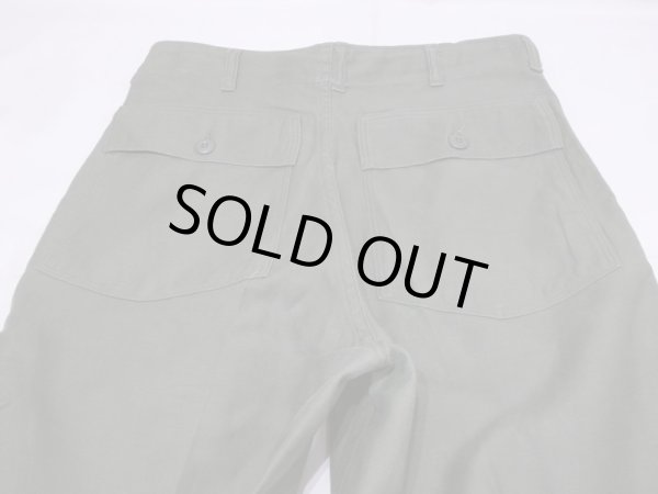 画像10: 60s '68 US ARMY OG-107 UTILITY BAKER PANTS with ALUMINUM ZIPPER (10)