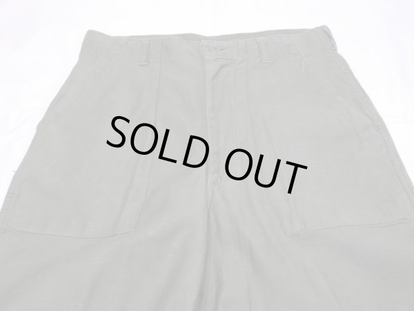 画像4: 60s '68 US ARMY OG-107 UTILITY BAKER PANTS with ALUMINUM ZIPPER (4)