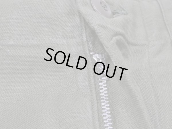 画像5: 60s '68 US ARMY OG-107 UTILITY BAKER PANTS with ALUMINUM ZIPPER (5)