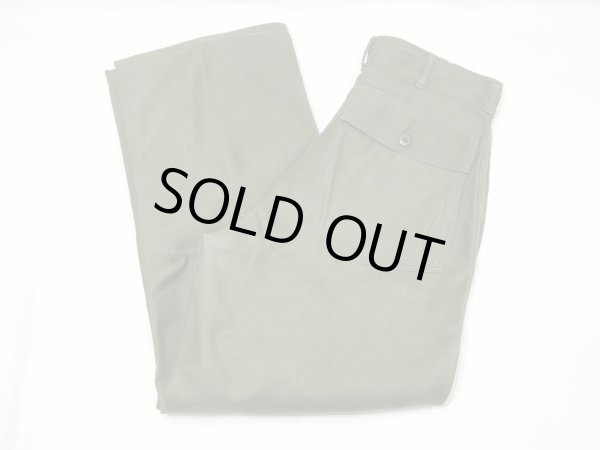 画像3: 60s '68 US ARMY OG-107 UTILITY BAKER PANTS with ALUMINUM ZIPPER (3)