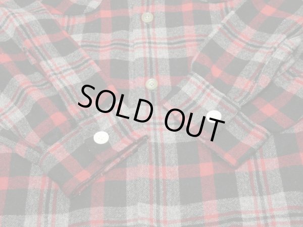 画像7: 60s KENTFIELD Woolverine WOOL PLAID OPEN COLLAR SHIRT (7)