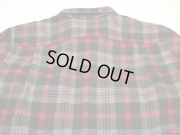 画像8: 60s KENTFIELD Woolverine WOOL PLAID OPEN COLLAR SHIRT (8)