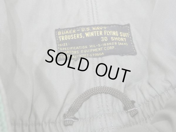 画像6: 〜 60s US NAVY USN  T-WFS WINTER FLYING SUIT TROUSERS PANTS  (6)