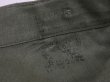 画像7: 50s US ARMY OG-107 COTTON SATEEN UTILITY BAKER PANTS LARGE 1~2 WASHED  (7)