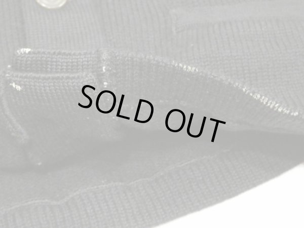 画像8: 50s Faul&Crymes BLACK WOOL LETTERED CARDIGAN (8)