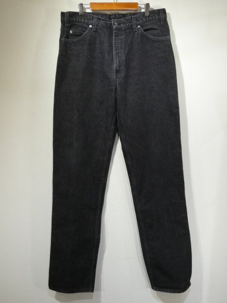 画像1: 80s Levi's 840 YARN DYED BLACK DENIM PANTS W36 MADE IN USA (1)