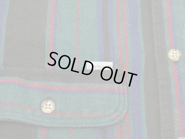 画像6: 80s Carhartt RANDOM BORDER STRIPE HEAVY FLANNEL SHIRT MADE IN USA (6)