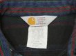 画像3: 80s Carhartt RANDOM BORDER STRIPE HEAVY FLANNEL SHIRT MADE IN USA (3)