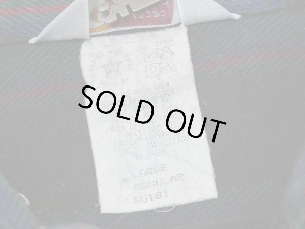 画像4: 80s Carhartt RANDOM BORDER STRIPE HEAVY FLANNEL SHIRT MADE IN USA (4)