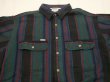 画像5: 80s Carhartt RANDOM BORDER STRIPE HEAVY FLANNEL SHIRT MADE IN USA (5)