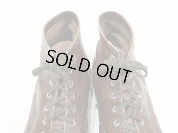 画像8: 〜 60s UNKNOWN LEATHER WORK BOOTS (8)