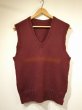 画像1: 30s 40s US ARMY AMERICAN RED CROSS ARC KNIT VEST RARE COLOR (1)