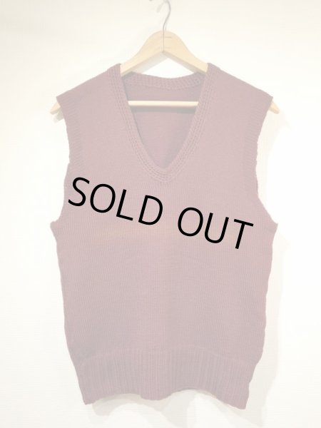 画像1: 30s 40s US ARMY AMERICAN RED CROSS ARC KNIT VEST RARE COLOR (1)