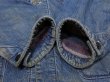 画像8: 40s WW2 UNKNOWN DENIM CHORE JACKET COVERALL with BLANKET (8)