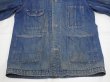 画像4: 40s WW2 UNKNOWN DENIM CHORE JACKET COVERALL with BLANKET (4)