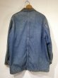 画像2: 40s WW2 UNKNOWN DENIM CHORE JACKET COVERALL with BLANKET (2)