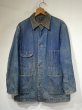 画像1: 40s WW2 UNKNOWN DENIM CHORE JACKET COVERALL with BLANKET (1)