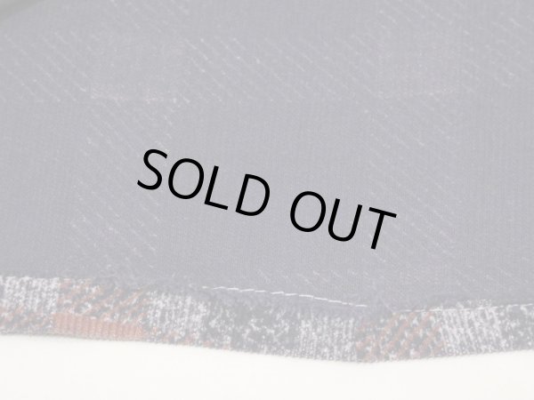 画像8: 50s WOODBURY PANEL (BLOCK) CHECK PRINT CORDUROY OPEN COLLAR SHIRT (8)