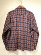 画像2: 50s WOODBURY PANEL (BLOCK) CHECK PRINT CORDUROY OPEN COLLAR SHIRT (2)